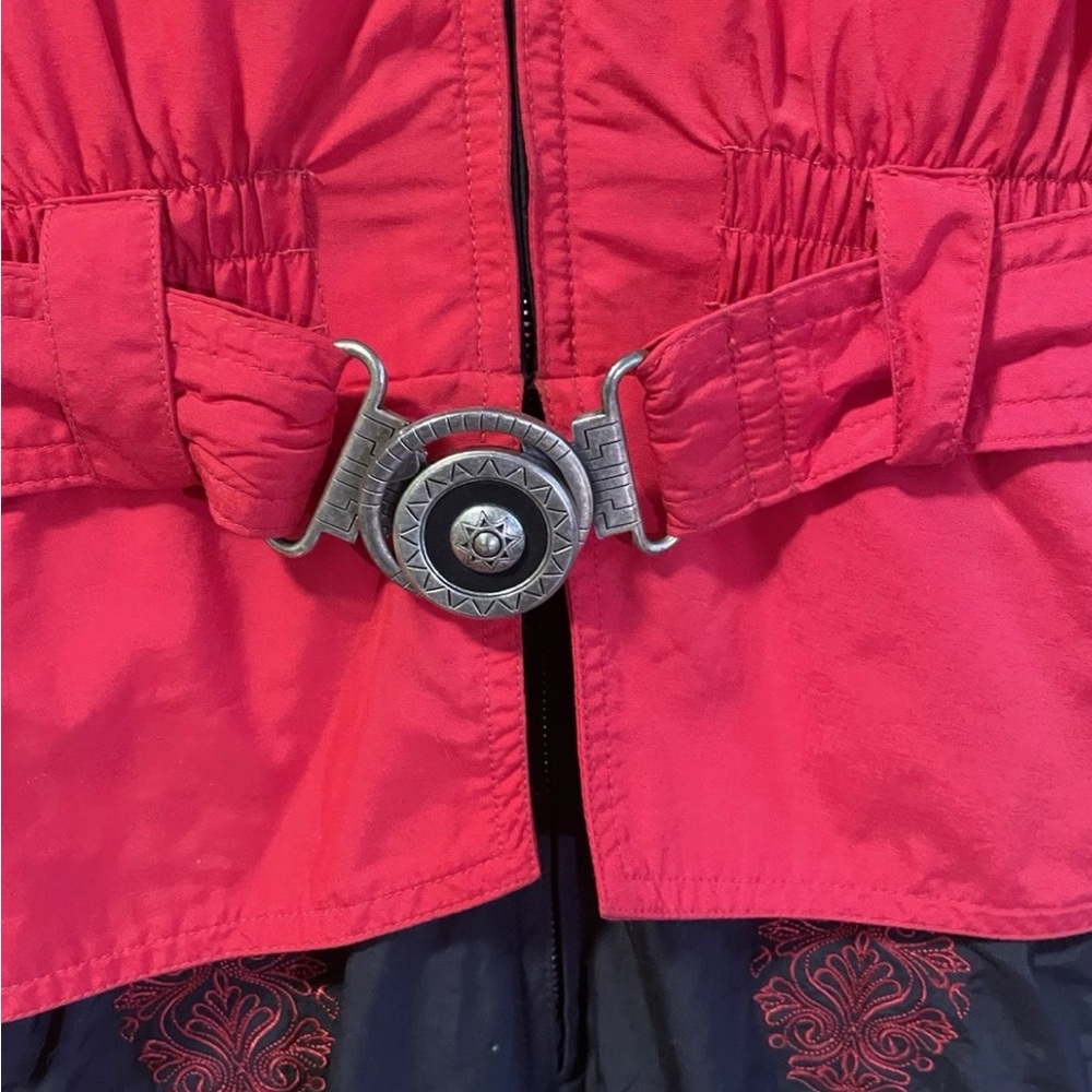 Bogner Vibrant 1990’s Red & Black Ski Suit with Black Embroidery - Picture 5 of 13
